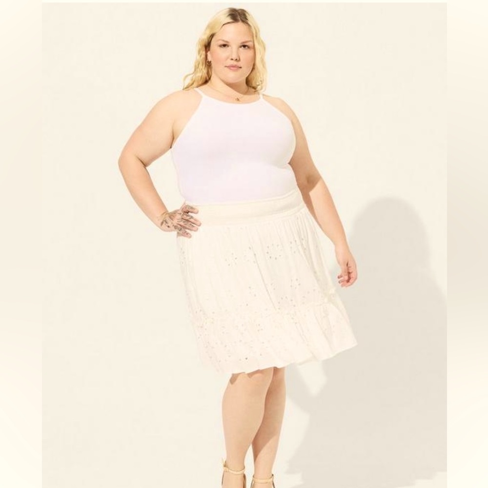 Torrid - Mini Challis Tiered Skater Skirt